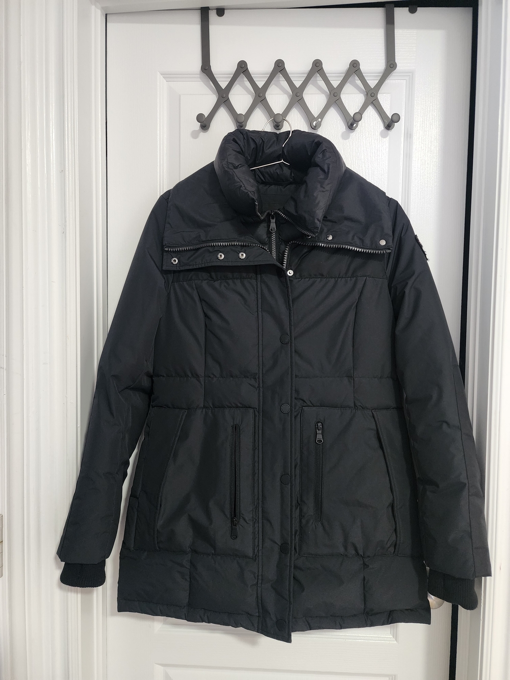 NWOT Pajar Black Women's Quilted Down Puffer Coat